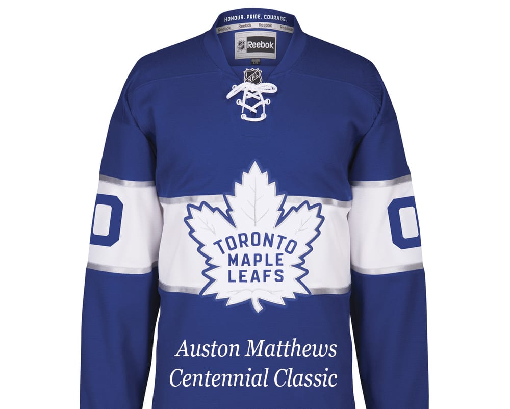 auston matthews centennial jersey